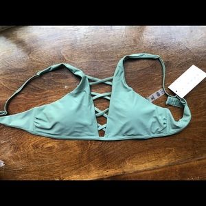 Green bikini top